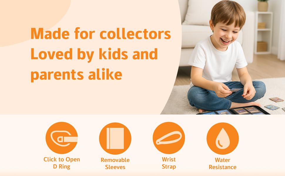 Card Binder Designed for Kids, Parents & Serious Collectors