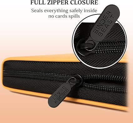 Binder Beast: 9 Pockets Card Binder with 50 Double-Sided pages about 900 Pockets Zip Album, PU Leather Waterproof Folder with Top-Loading for TCG Cards, Kids & Collectors
