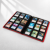 Black Card Binder 9 Pocket Page Close-Up Crystal Clear Sleeves