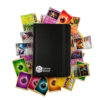 Black Trading Card Binder Front View with Binder Beast Logo