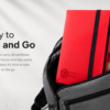 Red Card Binder Open with Pokemon and Trading Cards Displayed in Crystal Clear Pockets